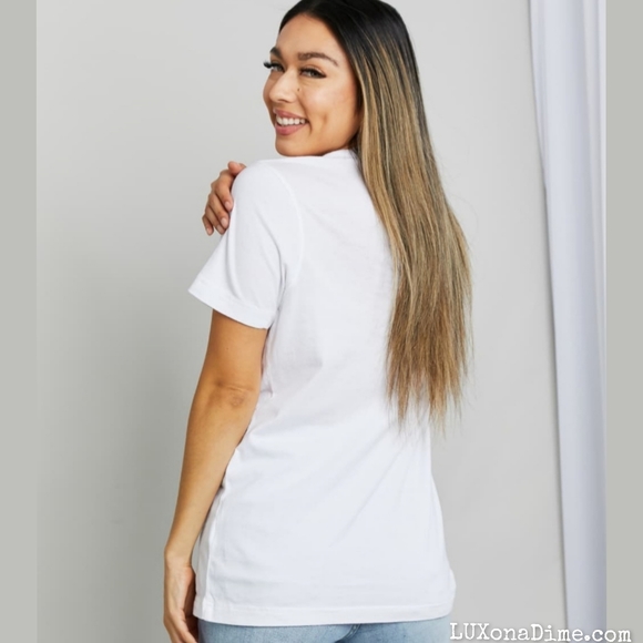 100% Cotton DOG MAMA Graphic Top Short-sleeve Tee Shirt Pet Parent Love Animals - Picture 3 of 5